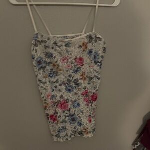 Floral Spaghetti Strap Top